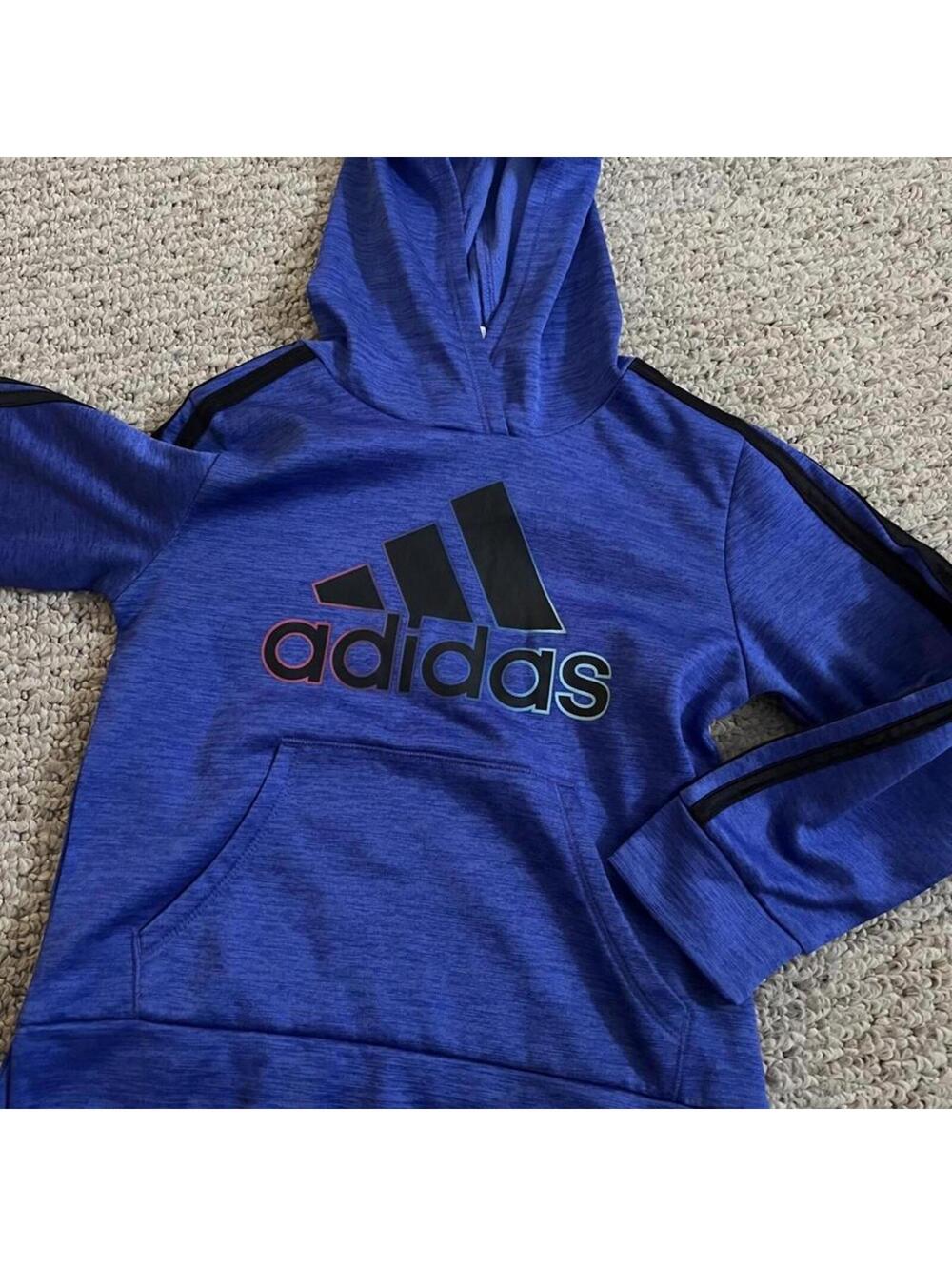 Adidas Kid's Blue and Purple Hoody